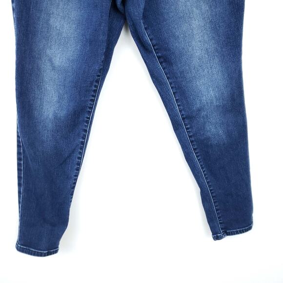 Isabel Maternity Skinny Jeans Dark Wash Jeggings Size 14 Crossover Panel - Picture 3 of 7